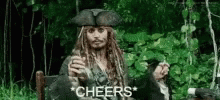 Cheers Rum GIF - Cheers Rum Captain Jack Sparrow GIFs