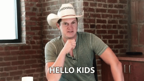 Hello Kids Cowboy Hat GIF - Hello Kids Cowboy Hat Friendly GIFs