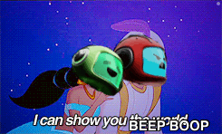 a cartoon says i can show you beep boop on the screen