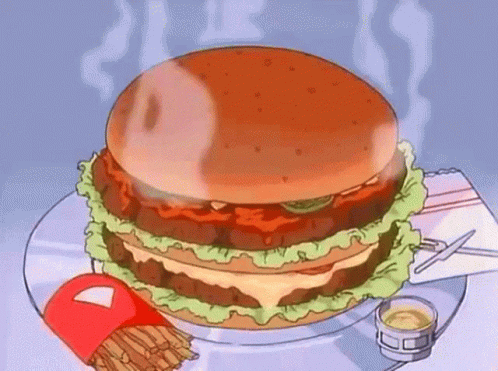Burger Anime GIF