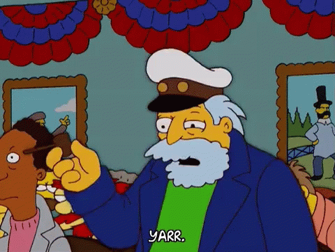 Sea Captain The Simpsons GIF - Sea Captain The Simpsons Yarr GIFs