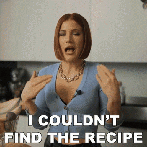 I Couldnt Find The Recipe Candice Hutchings GIF - I Couldnt Find The Recipe Candice Hutchings Edgy Veg GIFs