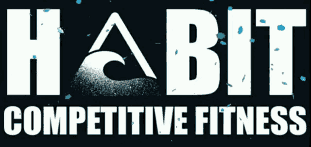a logo for habit competitive fitness is shown on a dark background