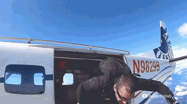 Jumping From Airplane David Blaine GIF