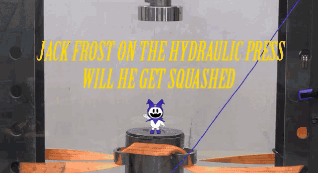 jack frost on the hydraulic press will he get soaked