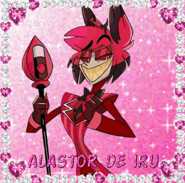 a picture of a cartoon character with the name alastor de iro on it
