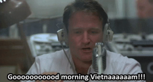Good Morning Good Morning Vietnam GIF - Good Morning Good Morning Vietnam Dj GIFs
