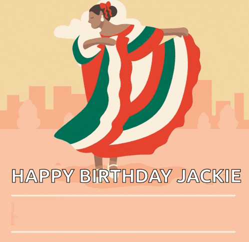 a poster that says happy birthday jackie