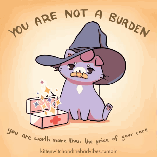 an illustration of a cat wearing a witch hat