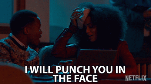 I Will Punch You In The Face Pearl Thusi GIF