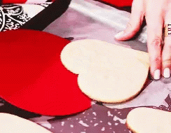 Valentine Cookies Hearts GIF - Valentine Cookies Hearts Baking Cookies GIFs