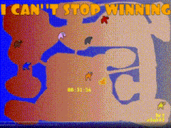 a screenshot of a video game that says i can t stop winning