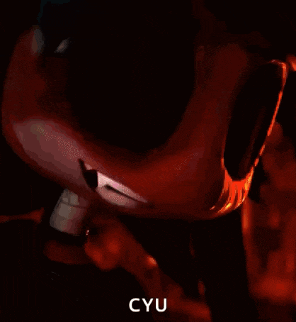 a painting of a person with the word cyu on the bottom right