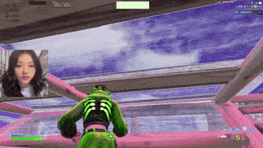 a screenshot of a video game with a skeleton and a girl