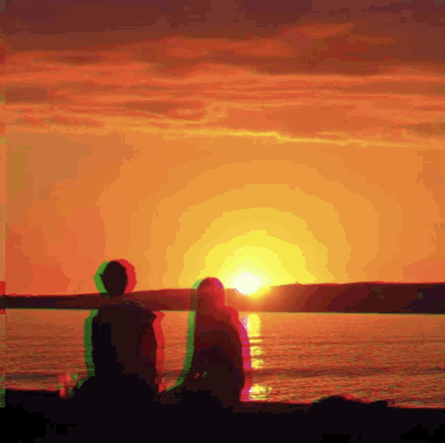 Glitch Sunset GIF - Glitch Sunset Watch GIFs