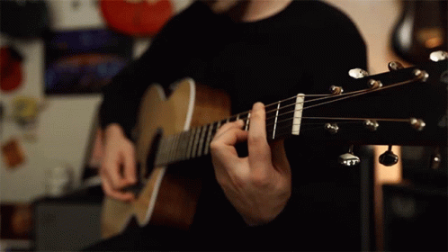 Strumming Jared Dines GIF - Strumming Jared Dines Acoustic Guitar GIFs