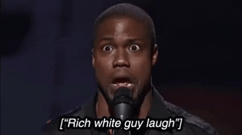 Kevin Hart Rich White Guy Laugh GIF - Kevin Hart Rich White Guy Laugh Laugh GIFs