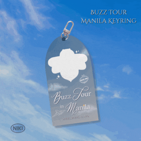 a buzz tour manila keyring that says manila i hope you don t settle for the backburner