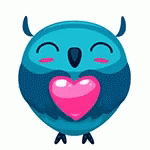Owl Love GIF - Owl Love Heart GIFs