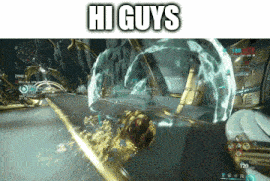 a screenshot of a video game with the words hi guys