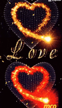 the word love is on a black background