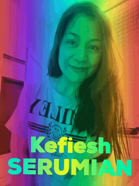 a picture of a girl with the name kefiesh serumian