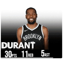 a picture of a brooklyn nets basketball player wearing a black jersey
