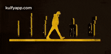 a poster for a movie in telugu shows a man standing on a ledge