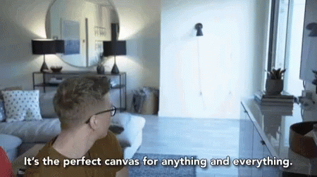Its The Perfect Canvas For Anything And Everything Decorating GIF - Its The Perfect Canvas For Anything And Everything Decorating Interior Design GIFs