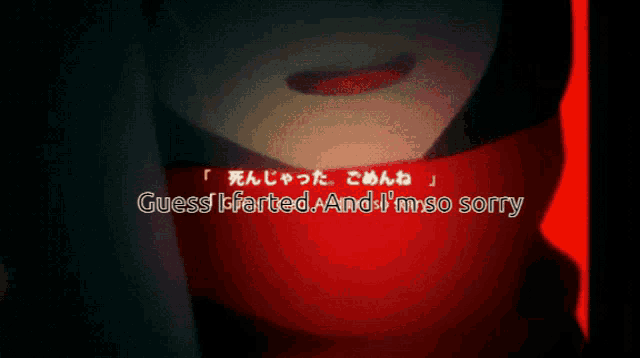 a video game screen says guess i farted and i m so sorry