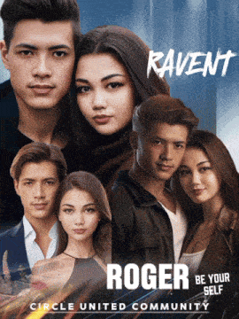 a poster for a movie called roger be your self circle united community
