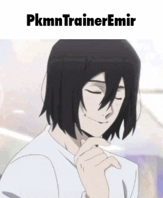 a picture of a man with headphones and the name pkmn trainer emir on the bottom