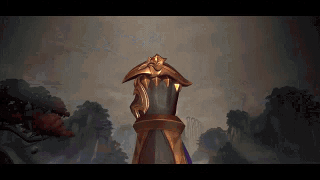 a chess piece with a gold crown on top