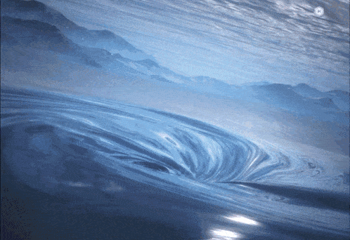 a computer generated image of a vortex in the ocean