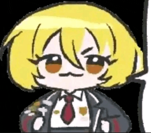 a cartoon character with yellow hair and a red tie is wearing a suit .