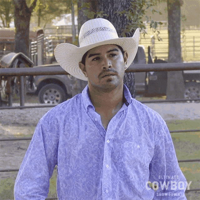 Uh Huh John Paul Gonzalez GIF - Uh Huh John Paul Gonzalez Ultimate Cowboy Showdown GIFs