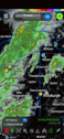 a screenshot of a weather map on a cell phone