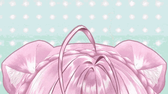 a girl with pink hair is wearing a black skirt with test tubes on it