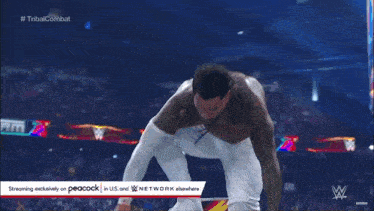 a wrestling match is being streamed on peacock in the us and network elsewhere
