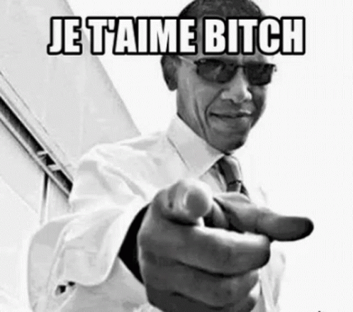 Love You Je Taime GIF - Love You Je Taime Obama GIFs