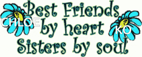 a graphic that says best friends by heart sisters by soul