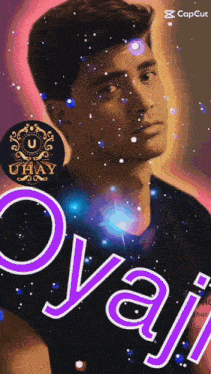 a picture of a young man with the name ovali on it