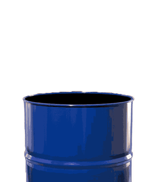 a mouse wearing glasses is sticking its head out of a blue container