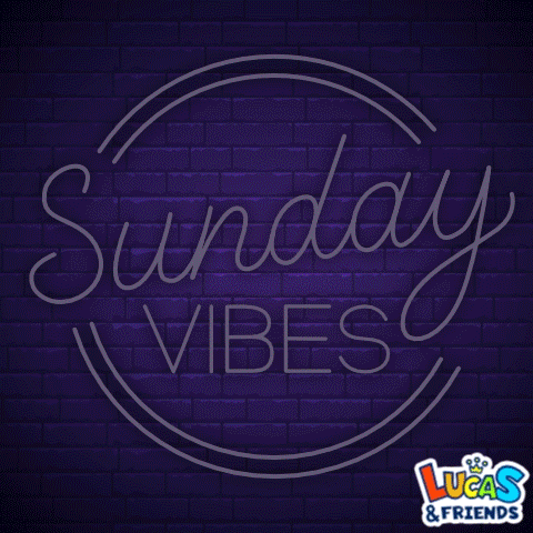 neon sign that says sunday vibes on it