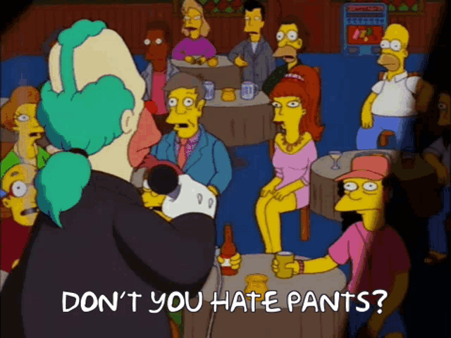 Homer Simpson The Simpsons GIF - Homer Simpson The Simpsons Dont You Hate Pants GIFs