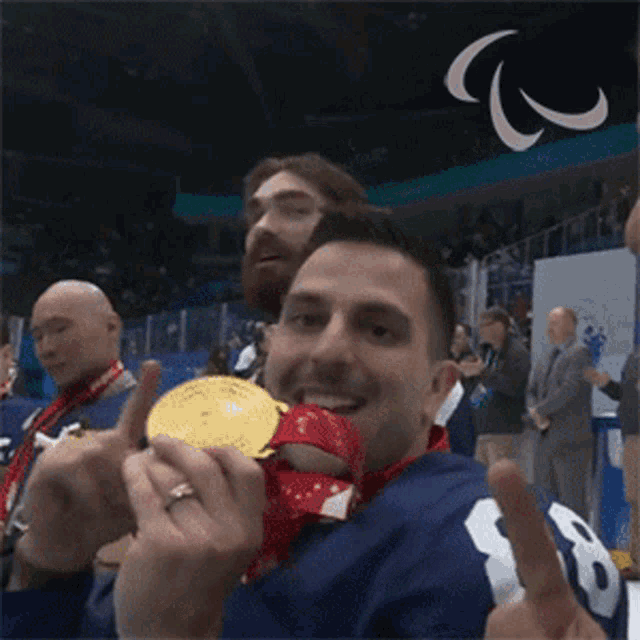 We Won A Gold Medal Para Ice Hockey GIF - We Won A Gold Medal Para Ice Hockey Kevin Mckee GIFs