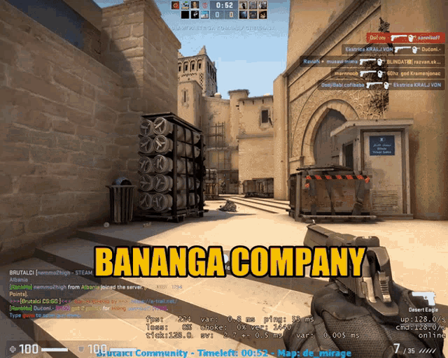 a screen shot of a video game with the words " banana company " on it