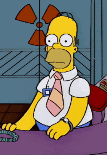 a cartoon of homer simpson wearing a tie