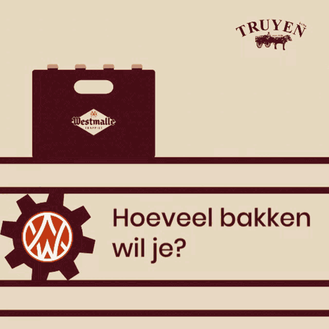a box of westmalle beer sits next to a box of truyen beer