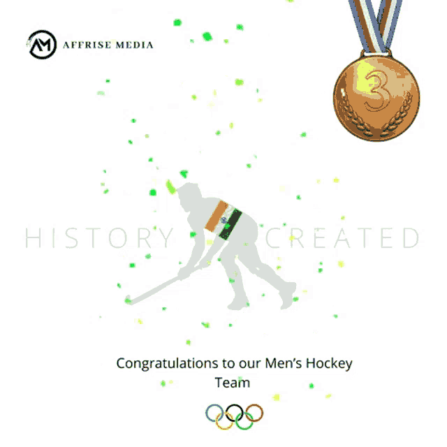 a congratulations to our men 's hockey team poster